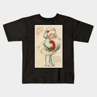 Vintage Christmas Wishes Kids T-Shirt